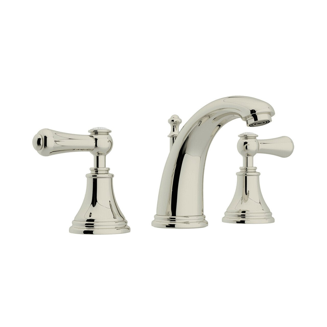 Perrin & Rowe Georgian Era High Neck Widespread Bathroom Faucet - BNGBath