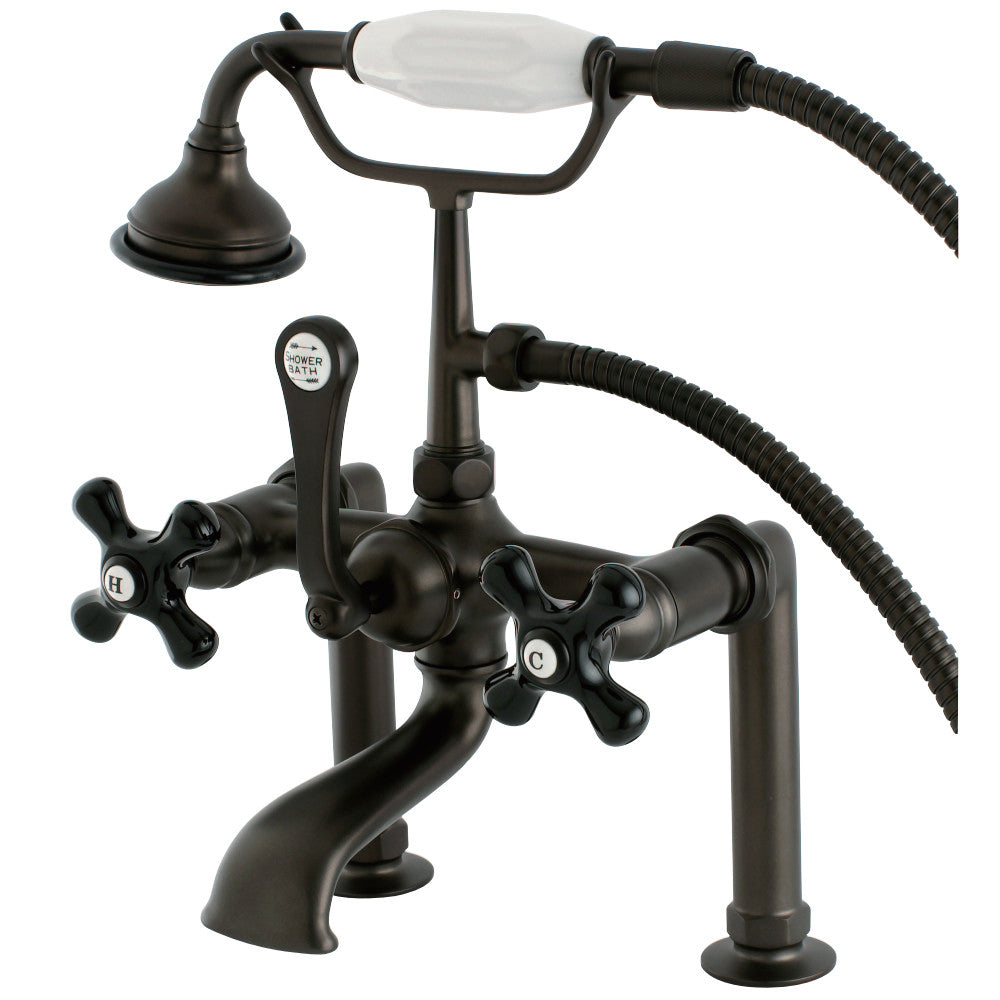 Aqua Vintage AE103T5PKX Duchess Deck Mount Clawfoot Tub Faucet, Oil Rubbed Bronze - BNGBath