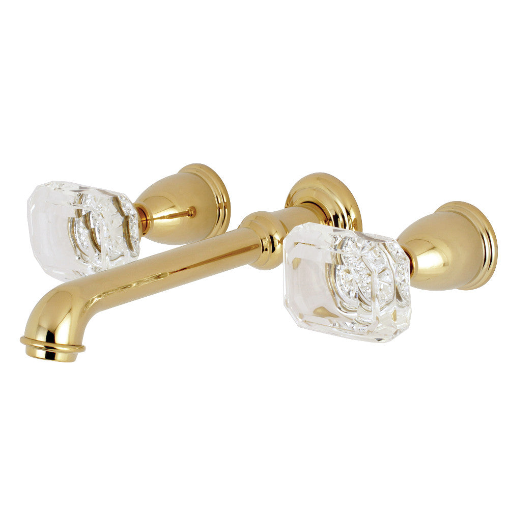 Kingston Brass KS7022WQL Krystal Onyx Wall Mount Roman Tub Faucet, Polished Brass - BNGBath