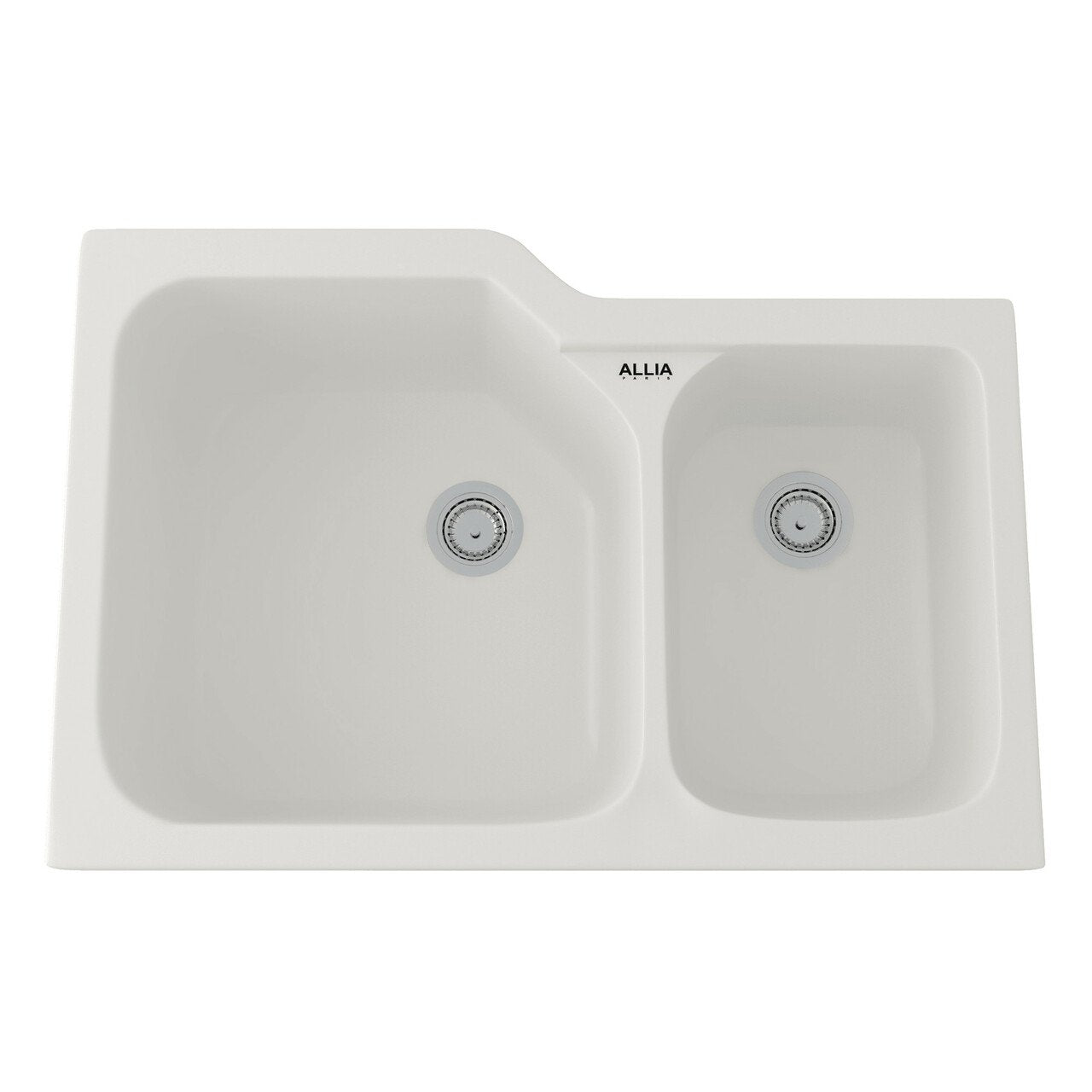 ROHL Allia Fireclay 2 Bowl Undermount Kitchen Sink - BNGBath