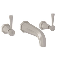 Thumbnail for Perrin & Rowe Deco Wall Mount Widespread Bathroom Faucet - BNGBath