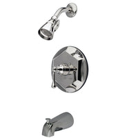 Thumbnail for Kingston Brass KB4631BL English Vintage Tub with Shower Faucet, Polished Chrome - BNGBath