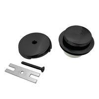 Thumbnail for Kingston Brass DTT5302A0 Easy Touch Toe-Tap Tub Drain Kit, Matte Black - BNGBath