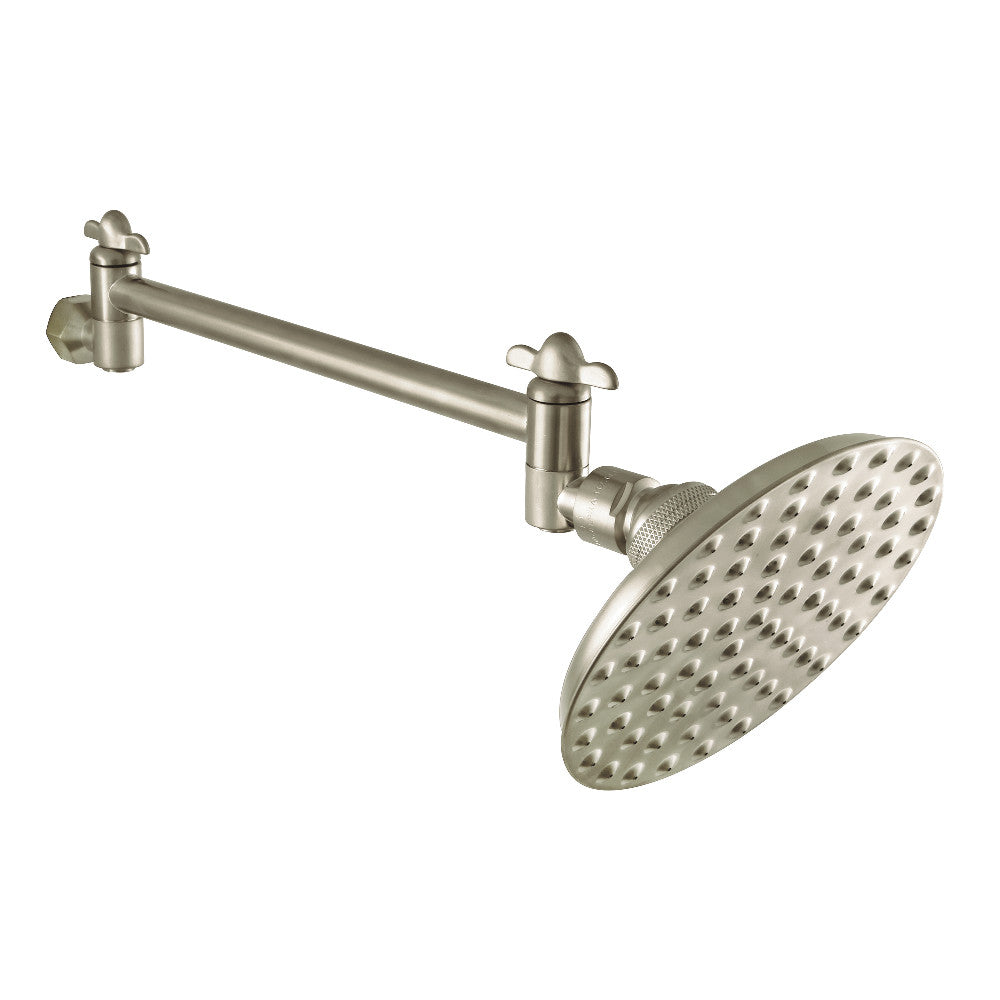 Kingston Brass K135K8 Victorian 5-1/4 in. Showerhead with 10 in. Shower Arm, Brushed Nickel - BNGBath