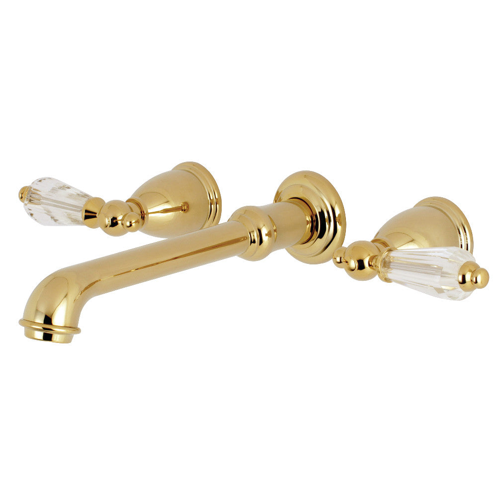 Kingston Brass KS7022WLL Wilshire Wall Mount Roman Tub Faucet, Polished Brass - BNGBath