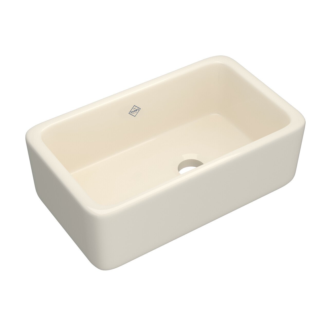 Shaws Original Lancaster Single Bowl Farmhouse Apron Front Fireclay Kitchen Sink - BNGBath