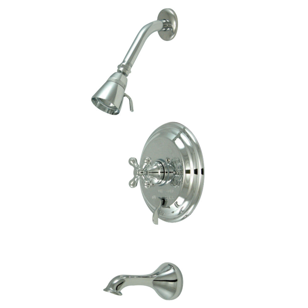 Kingston Brass KB36310AX Restoration Tub & Shower Faucet, Polished Chrome - BNGBath