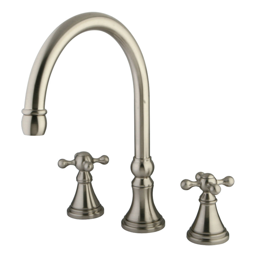 Kingston Brass KS2348KX Roman Tub Faucet, Brushed Nickel - BNGBath