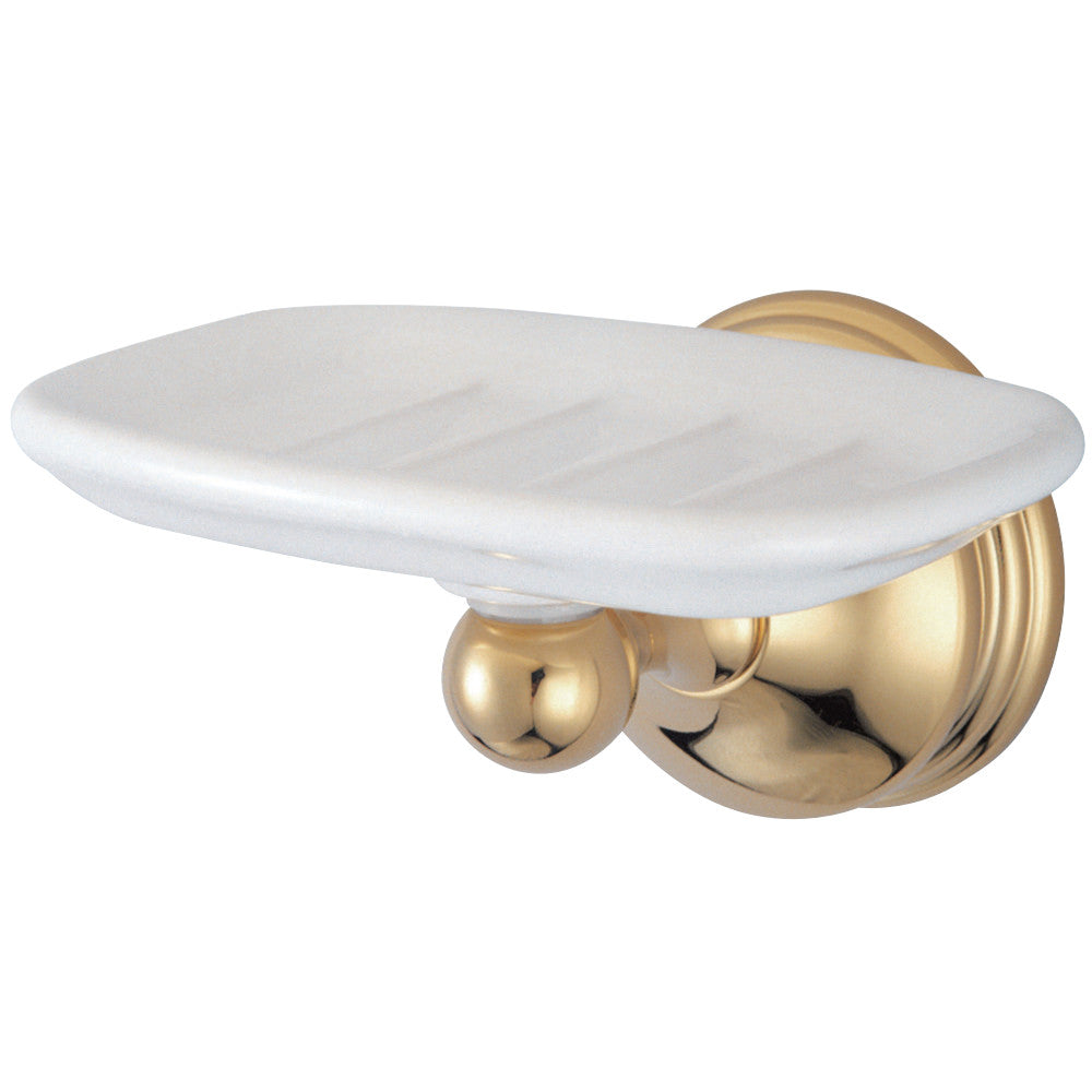 Kingston Brass BA1165PB Vintage Wall-Mount Soap Dish, Polished Brass - BNGBath