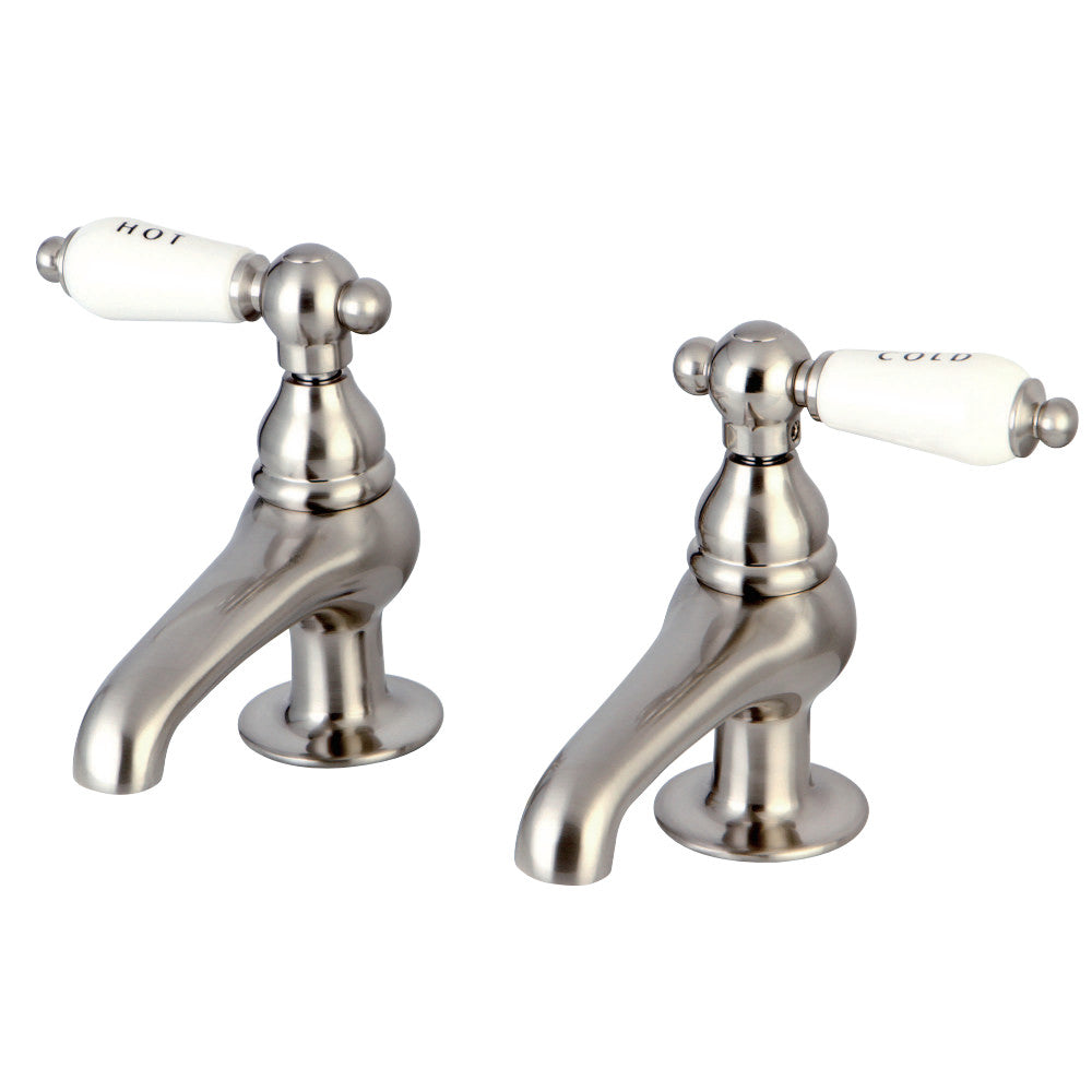 Kingston Brass KS3208PL Restoration Basin Tap Faucet, Brushed Nickel - BNGBath