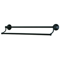 Thumbnail for Kingston Brass BA4813ORB Metropolitan 24-Inch Dual Towel Bar, Oil Rubbed Bronze - BNGBath