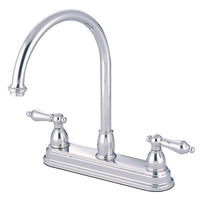 Thumbnail for Kingston Brass KB3741AL Restoration Centerset Kitchen Faucet, Polished Chrome - BNGBath