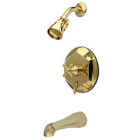 Thumbnail for Kingston Brass KB46320BX English Vintage Tub with Shower Faucet, Polished Brass - BNGBath