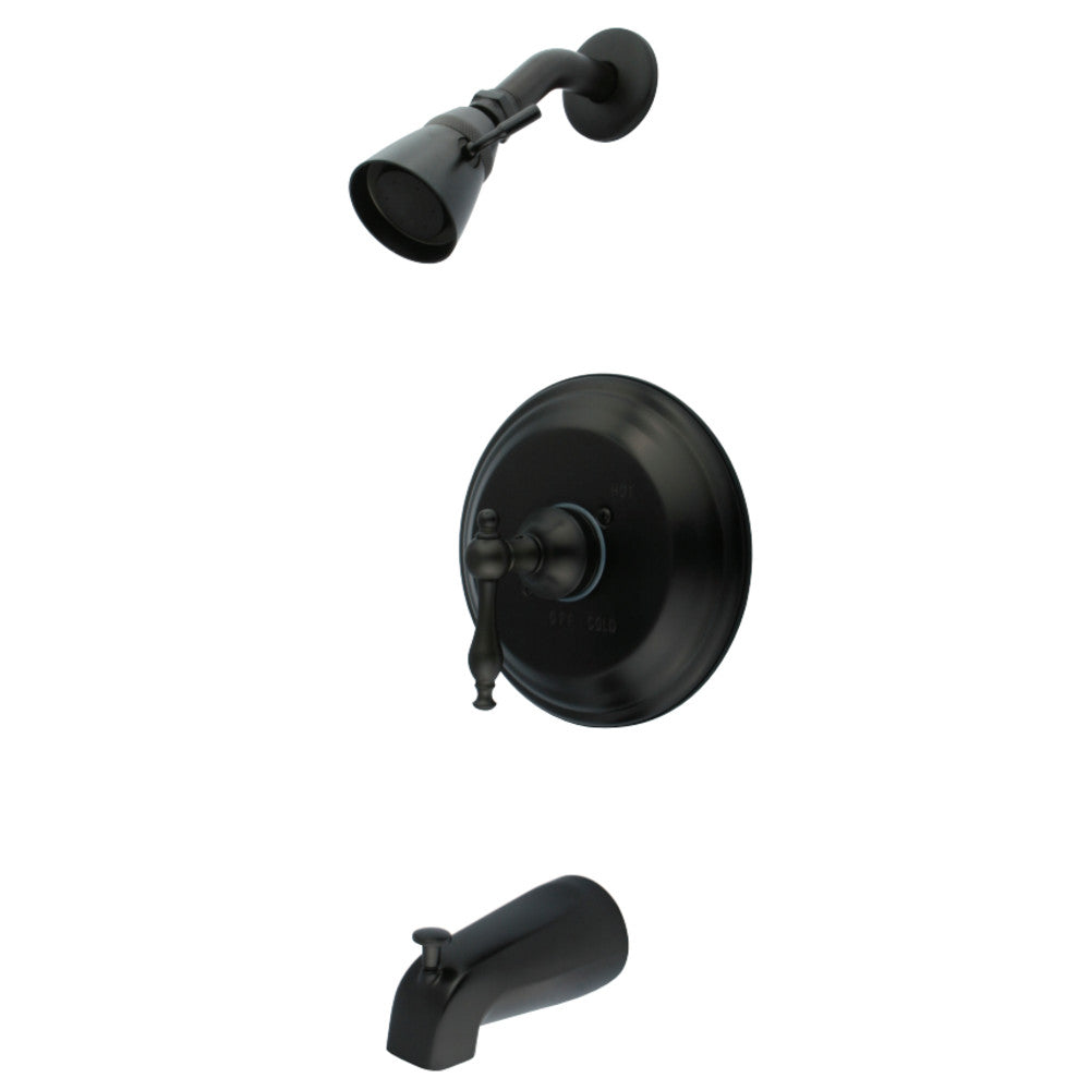 Kingston Brass KB2635NL Milano Tub & Shower Faucet, Oil Rubbed Bronze - BNGBath