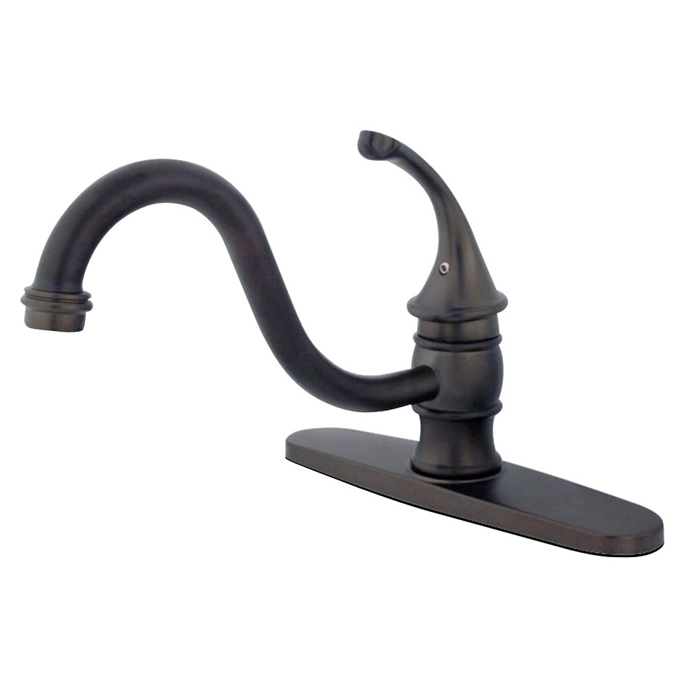 Kingston Brass KB3575GLLS Georgian 8" Centerset Kitchen Faucet without Sprayer, Oil Rubbed Bronze - BNGBath