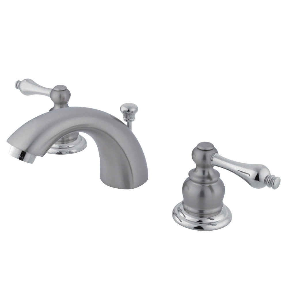 Kingston Brass KB947AL Victorian Mini-Widespread Bathroom Faucet, Brushed Nickel/Polished Chrome - BNGBath