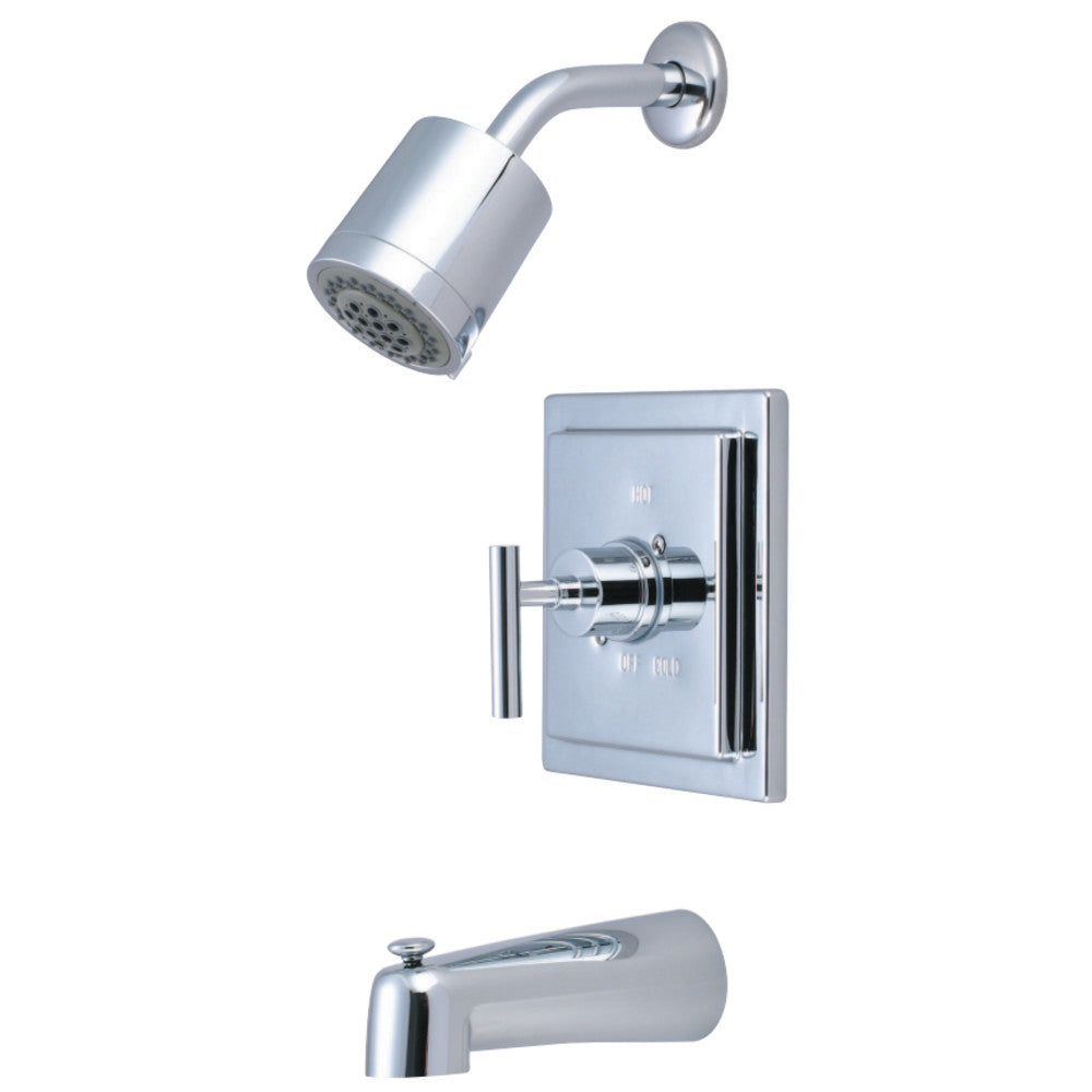 Kingston Brass KB4651CML Manhattan Sungle-Handle Tub and Shower Faucet, Polished Chrome - BNGBath