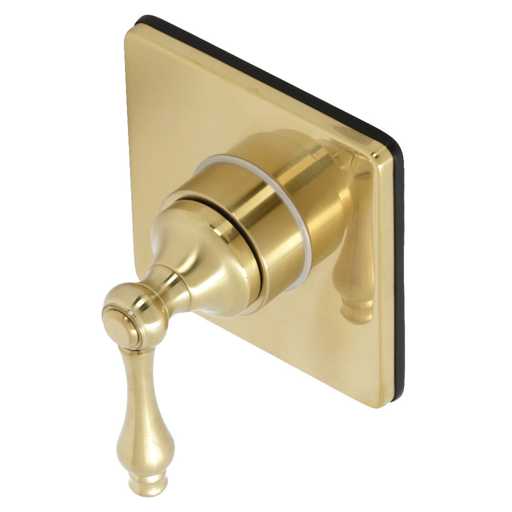 Kingston Brass KS3047AL 3-Way Diverter Valve with Trim Kit, Brushed Brass - BNGBath