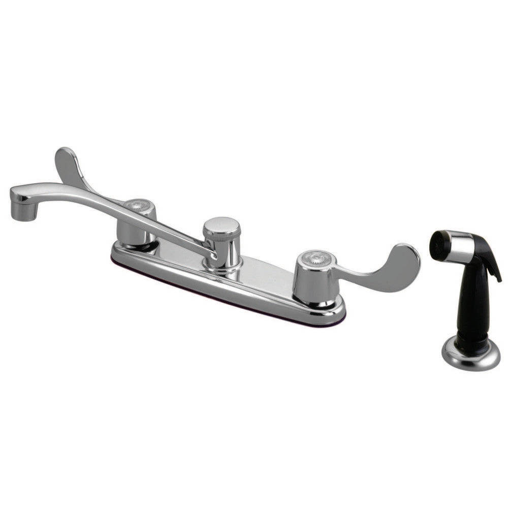 Kingston Brass KB292 Magellan 8-Inch Centerset Kitchen Faucet, Polished Chrome - BNGBath