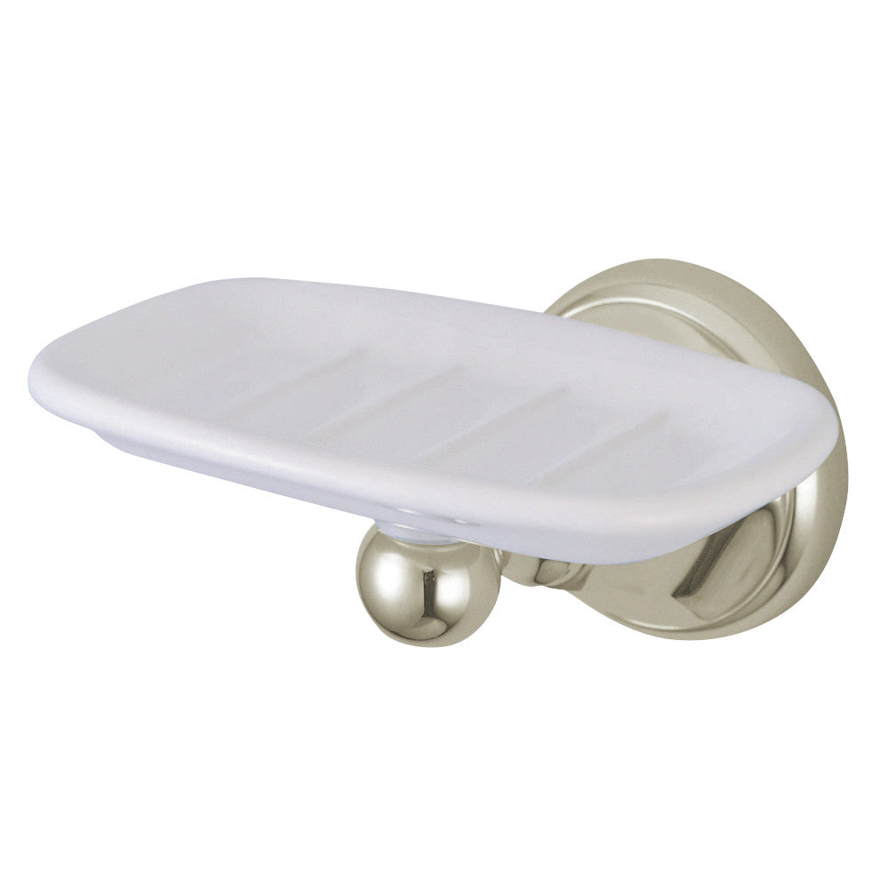 Kingston Brass BA4815SN Metropolitan Wall Mount Soap Dish Holder, Brushed Nickel - BNGBath