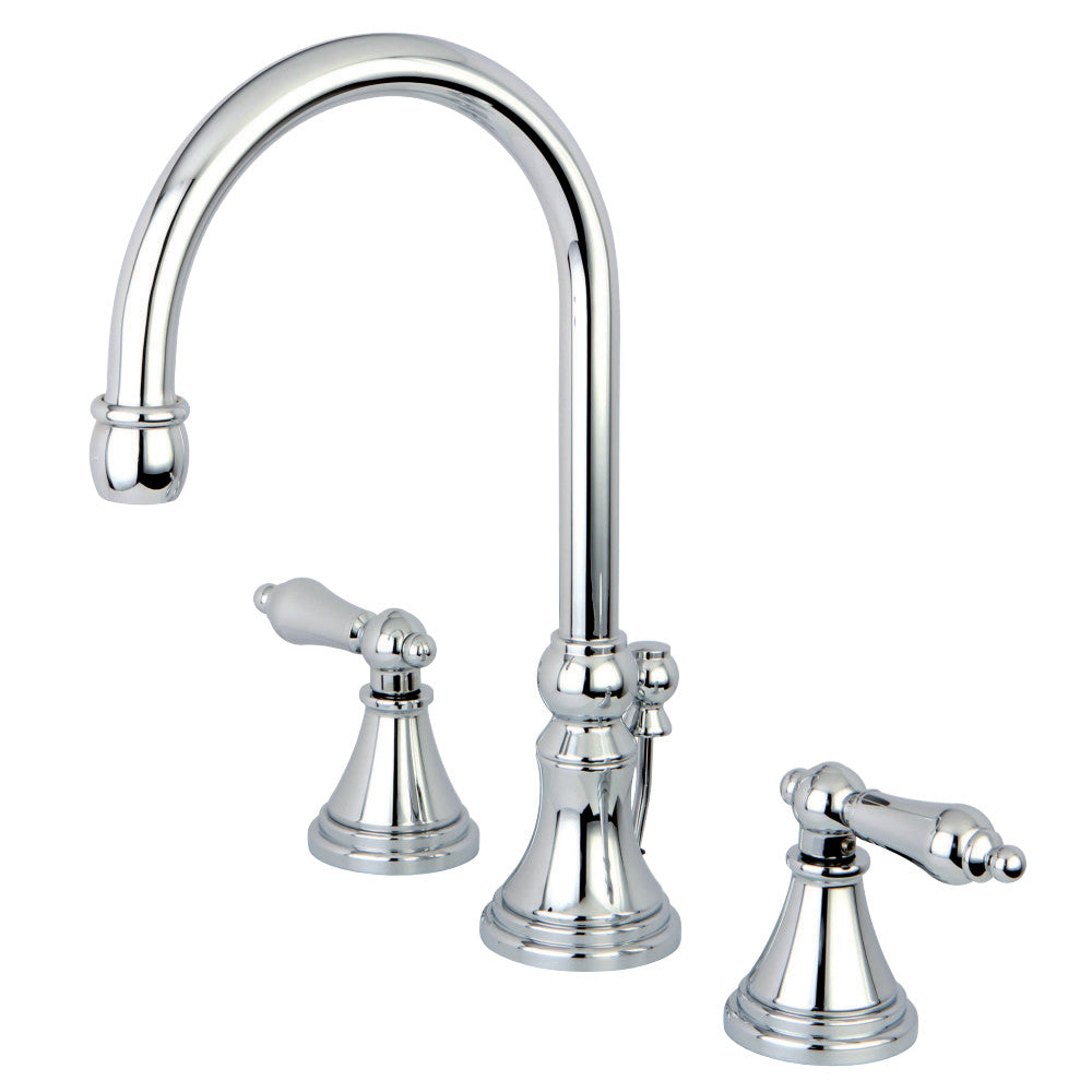 Kingston Brass KS2981AL 8 in. Widespread Bathroom Faucet, Polished Chrome - BNGBath