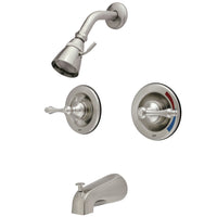 Thumbnail for Kingston Brass GKB668AL Water Saving Vintage Tub & Shower Faucet with Pressure Balanced Valve, Brushed Nickel - BNGBath