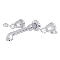 Thumbnail for Kingston Brass KS7021TAL Tudor 2-Handle Wall Mount Roman Tub Faucet, Polished Chrome - BNGBath