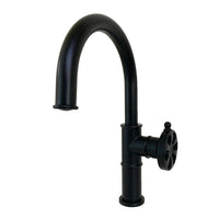 Thumbnail for Kingston Brass KS2230RX Belknap Single-Handle Bathroom Faucet with Push Pop-Up, Matte Black - BNGBath