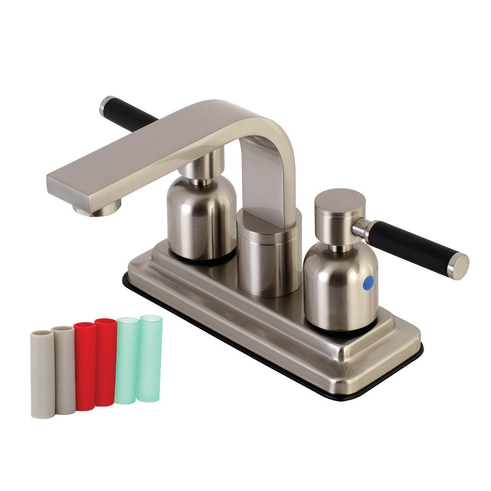 Kingston Brass KB8468DKL Kaiser 4-Inch Centerset Bathroom Faucet, Brushed Nickel - BNGBath