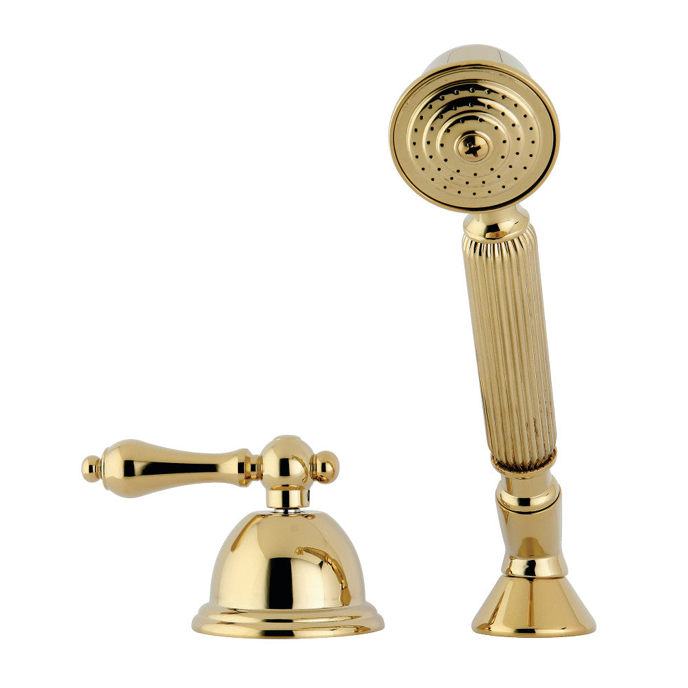 Kingston Brass KSK3352ALTR Transfer Valve Set for Roman Tub Filler, Polished Brass - BNGBath