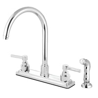 Thumbnail for Kingston Brass KS8791EL Elinvar 8-Inch Centerset Kitchen Faucet, Polished Chrome - BNGBath