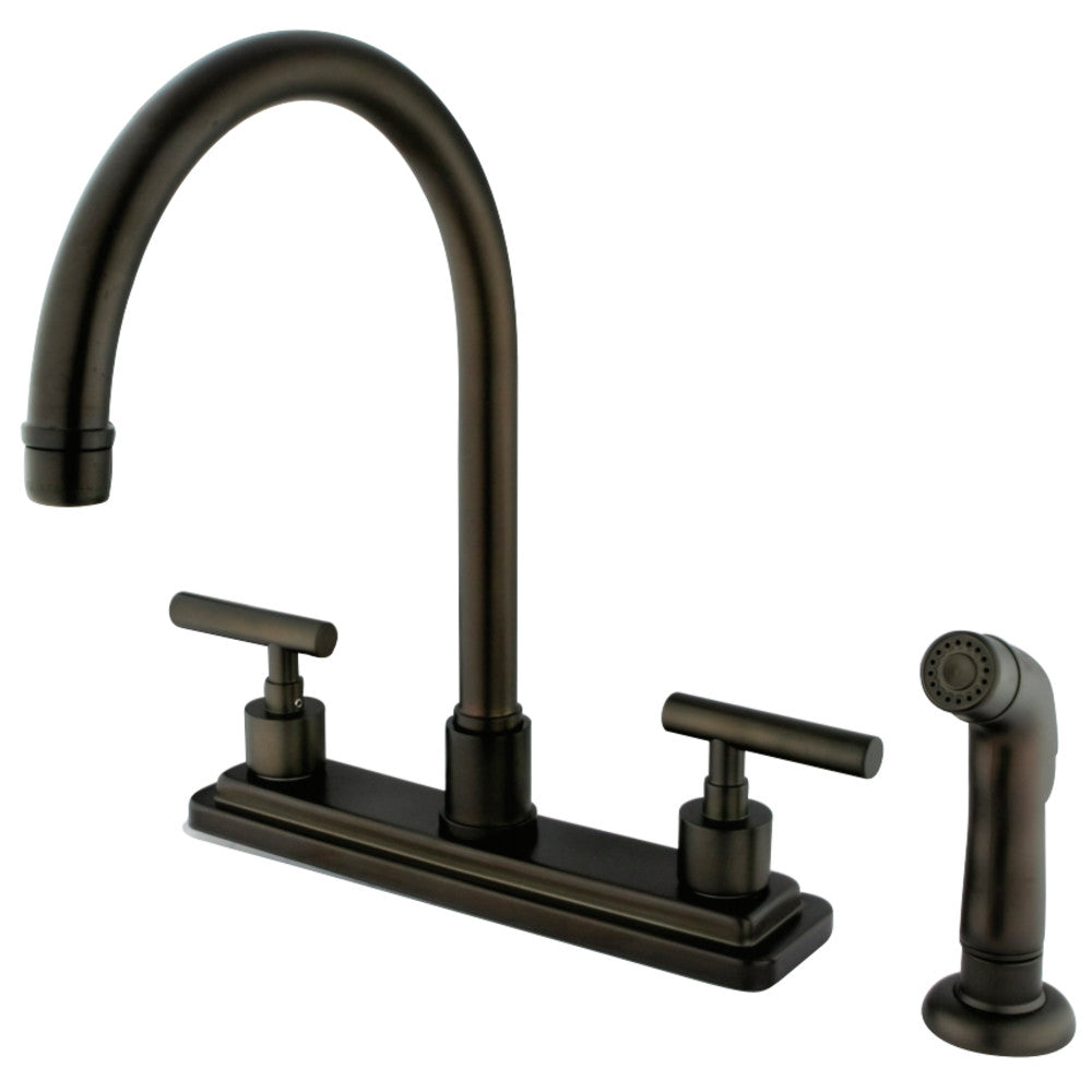 Kingston Brass KS8795CML Manhattan Centerset Kitchen Faucet, Oil Rubbed Bronze - BNGBath