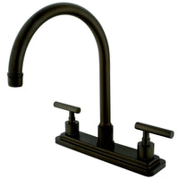 Thumbnail for Kingston Brass KS8795CMLLS Manhattan Centerset Kitchen Faucet, Oil Rubbed Bronze - BNGBath