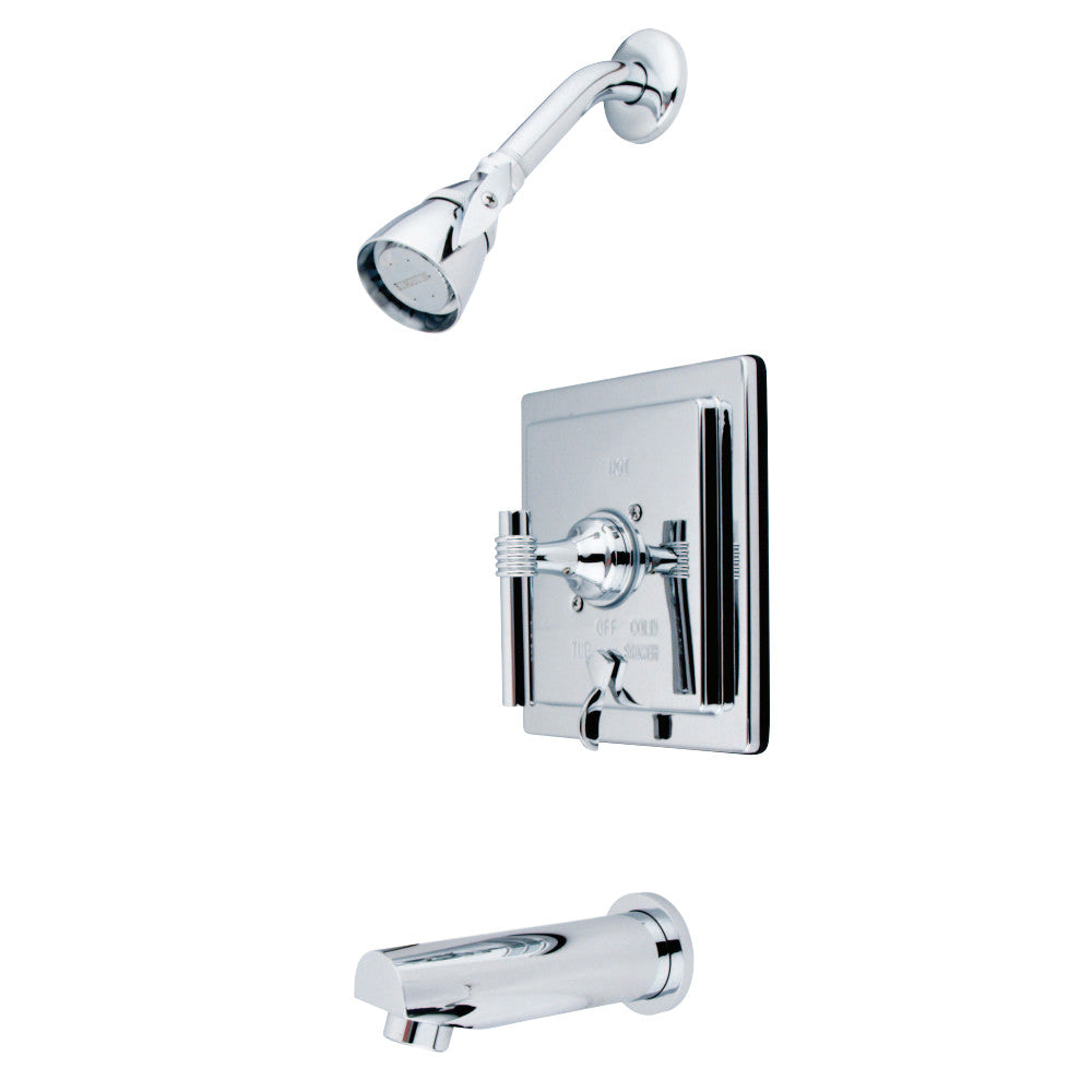 Kingston Brass KB86510ML Milano Tub & Shower Faucet, Polished Chrome - BNGBath