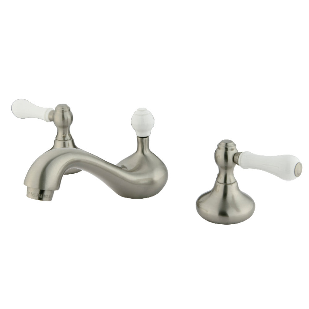 Kingston Brass KS948PL 8 to 16 in. Widespread Bathroom Faucet, Brushed Nickel - BNGBath