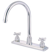 Thumbnail for Kingston Brass KS8791EXLS 8-Inch Centerset Kitchen Faucet, Polished Chrome - BNGBath