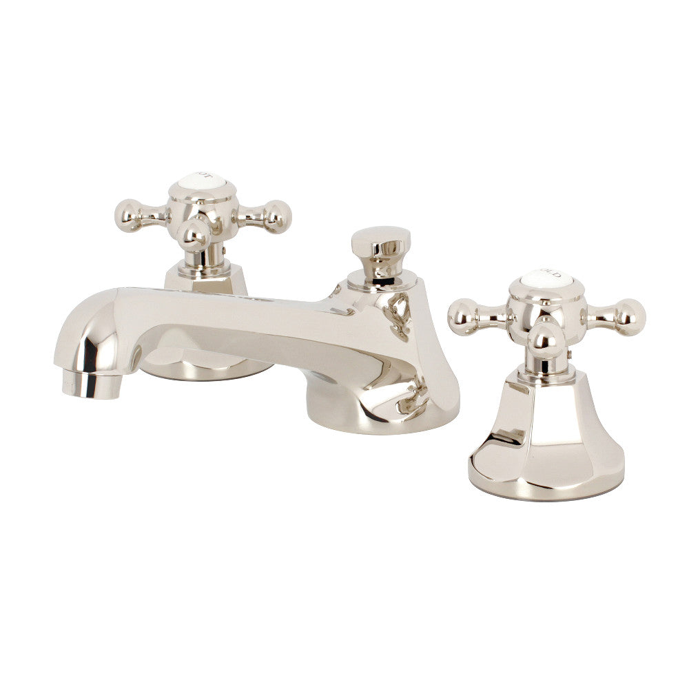 Kingston Brass KS4466BX 8 in. Widespread Bathroom Faucet, Polished Nickel - BNGBath