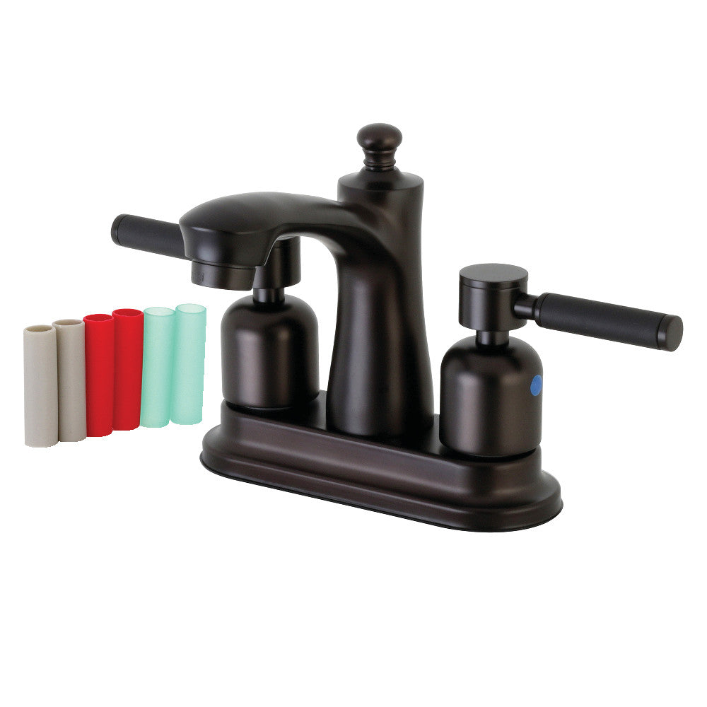 Kingston Brass FB7625DKL 4 in. Centerset Bathroom Faucet, Oil Rubbed Bronze - BNGBath