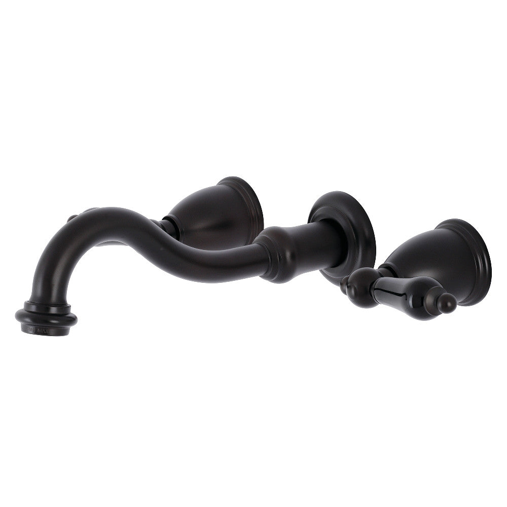 Kingston Brass KS3125PKL Duchess Two-Handle Wall Mount Bathroom Faucet, Oil Rubbed Bronze - BNGBath