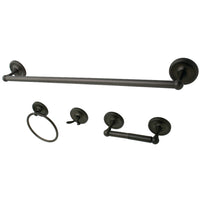 Thumbnail for Kingston Brass BAK911478ORB 4-Piece Bathroom Accessories Set, Oil Rubbed Bronze - BNGBath