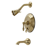 Thumbnail for Kingston Brass KB36370AL Restoration Tub and Shower Faucet, Brushed Brass - BNGBath