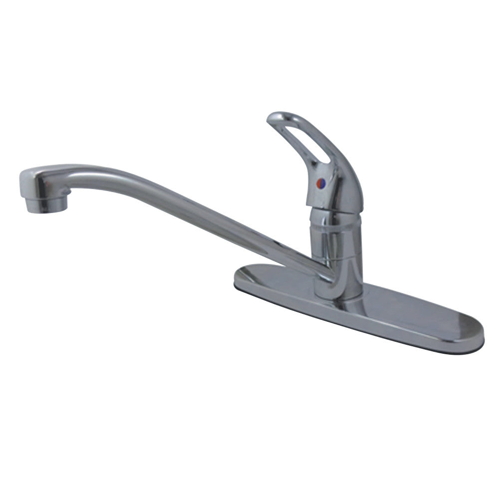 Kingston Brass KS561C Single-Handle Centerset Kitchen Faucet, Polished Chrome - BNGBath