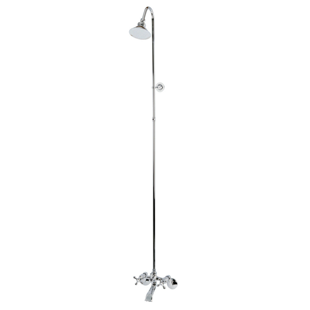 Kingston Brass CCK2671 Vintage Shower Combo, Polished Chrome - BNGBath