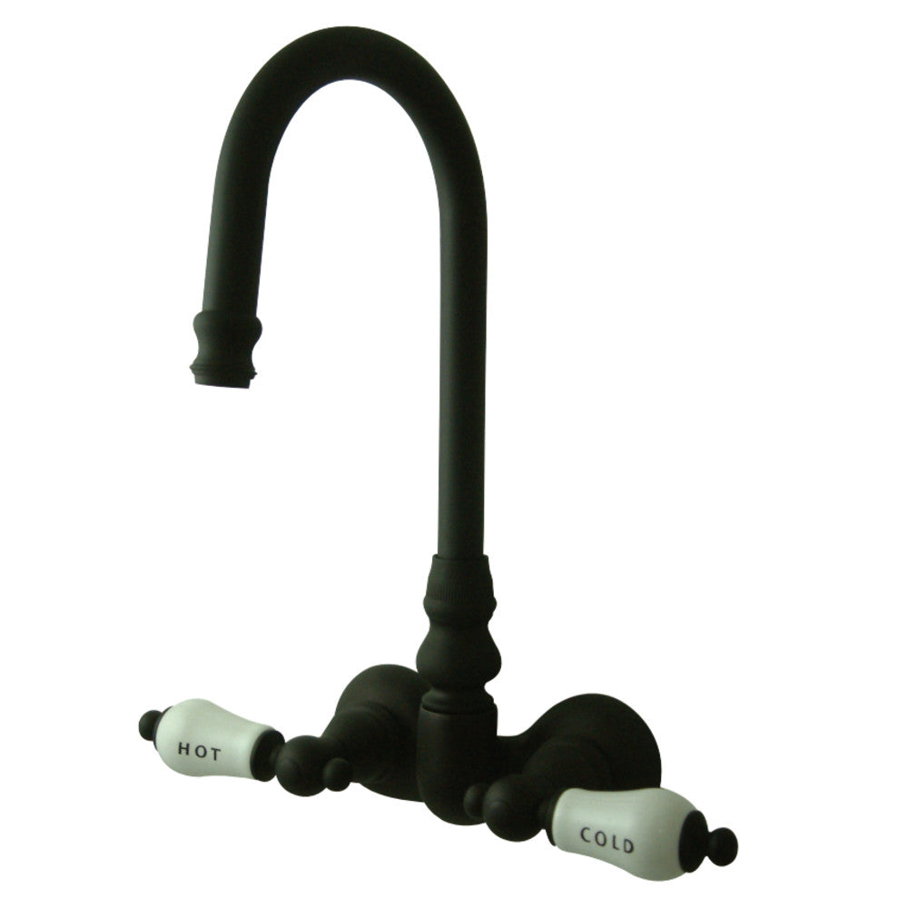 Kingston Brass CC73T5 Vintage 3-3/8-Inch Wall Mount Tub Faucet, Oil Rubbed Bronze - BNGBath