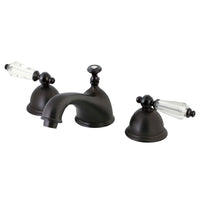 Thumbnail for Kingston Brass KS3965WLL Wilshire Widespread Bathroom Faucet with Brass Pop-Up, Oil Rubbed Bronze - BNGBath