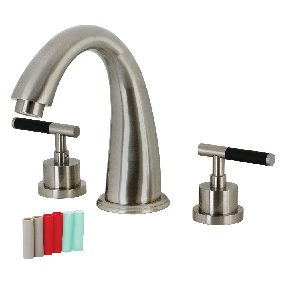 Kingston Brass KS2368CKL Kaiser Two-Handle Roman Tub Faucet, Brushed Nickel - BNGBath