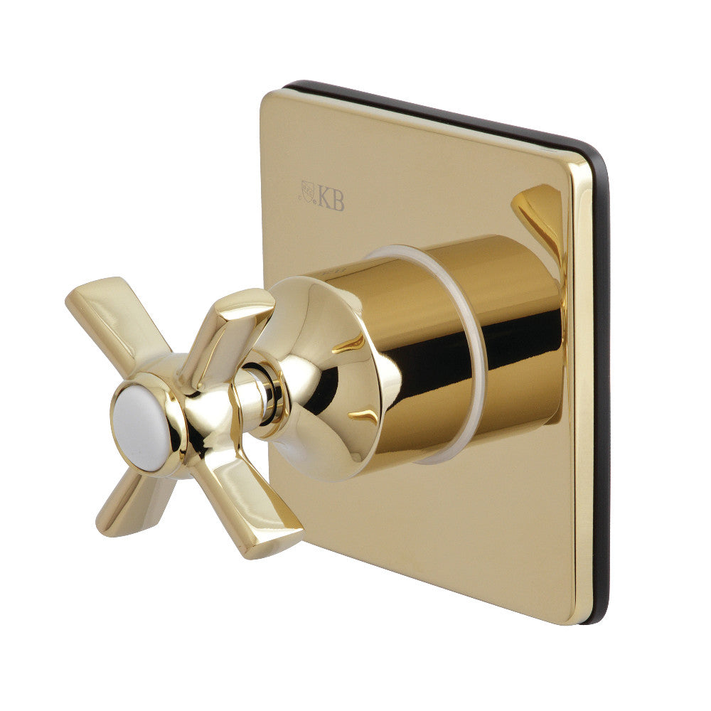 Kingston Brass KS3042ZX 3-Way Diverter Valve with Trim Kit, Polished Brass - BNGBath