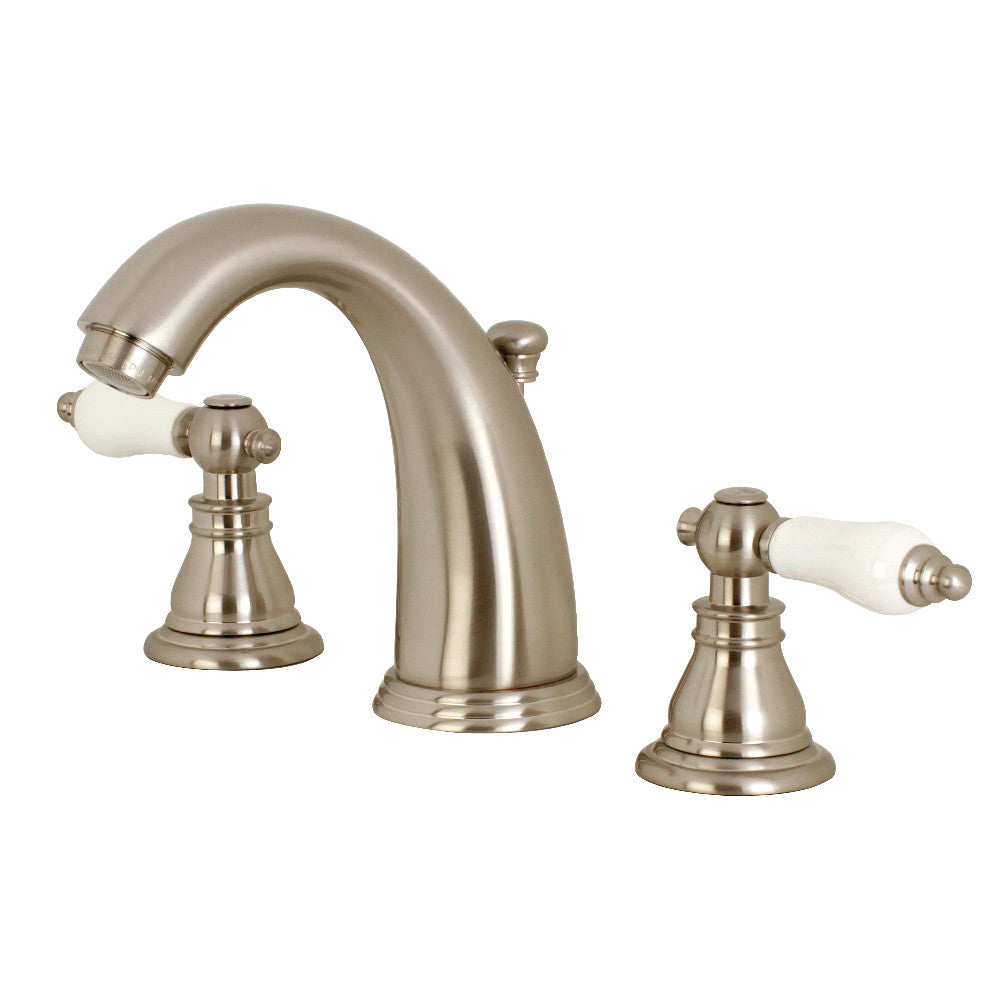 Kingston Brass KB988APL Widespread Bathroom Faucet, Brushed Nickel - BNGBath