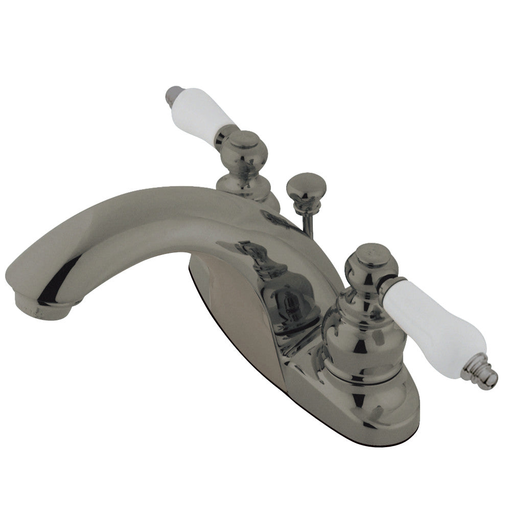 Kingston Brass KB7648PL 4 in. Centerset Bathroom Faucet, Brushed Nickel - BNGBath