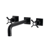 Thumbnail for Kingston Brass KS6020BEX Essex Wall Mount Tub Faucet, Matte Black - BNGBath